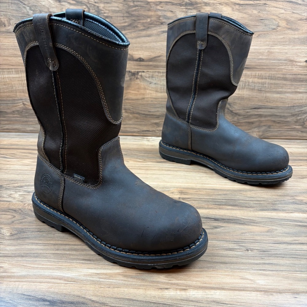 Irish Setter Mens 12 E2 Wide Marshall 12" Wellington Soft Toe Work Boots 83901